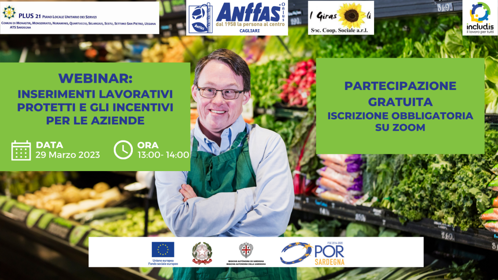 Webinar Gratuito Inserimenti lavorativi protetti e gli incentivi per le aziende